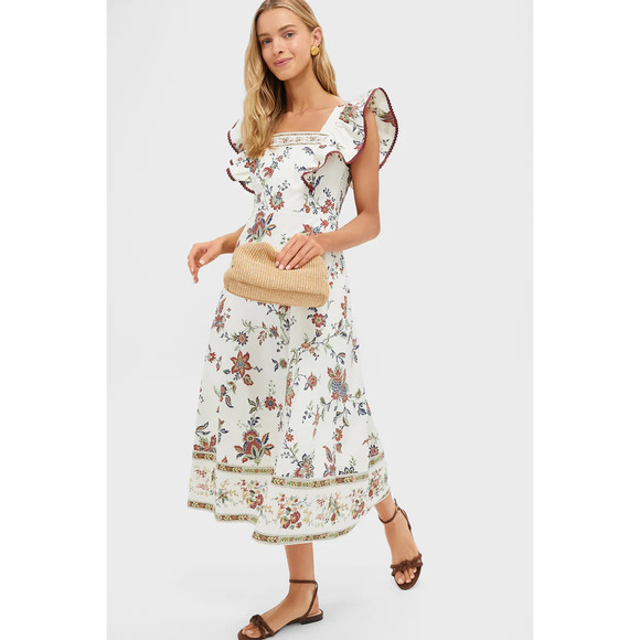 NWT Tuckernuck x Studio McGee Terracotta Cotton Nora Dress Red Chintz Size Small - Picture 3 of 16